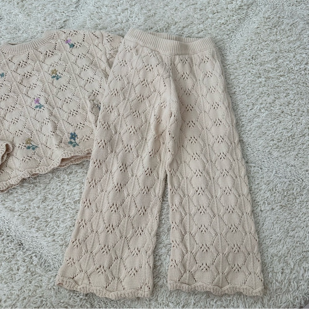 Zara Floral Crochet Knit Set - Picture 2 of 9